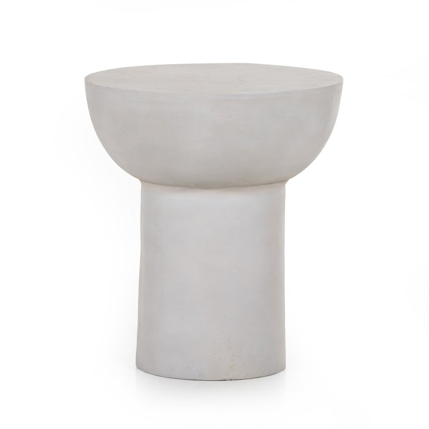 Searcy end table-textured matte white