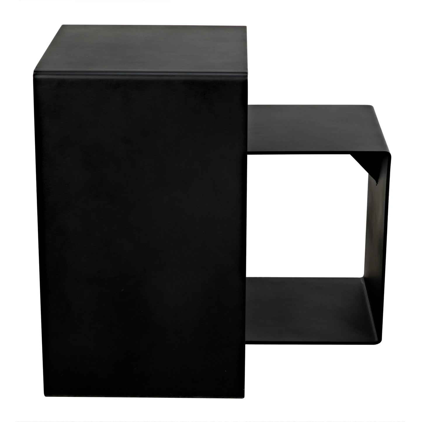 Solo side table, black steel