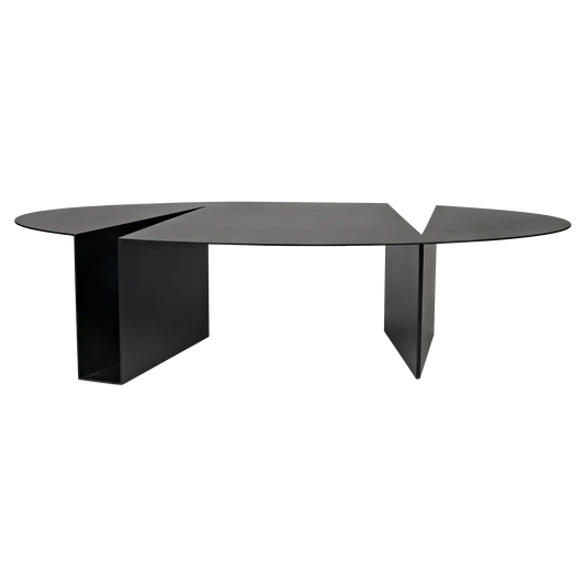 Minerva coffee table, black steel