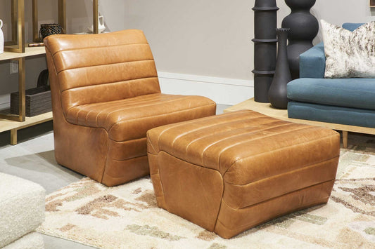 Brunoy leather chair