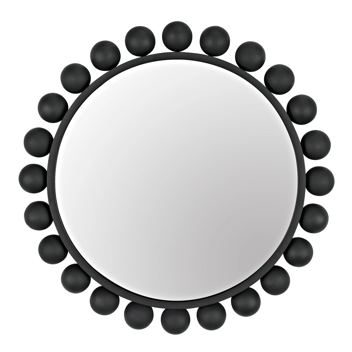 Cooper mirror, black steel