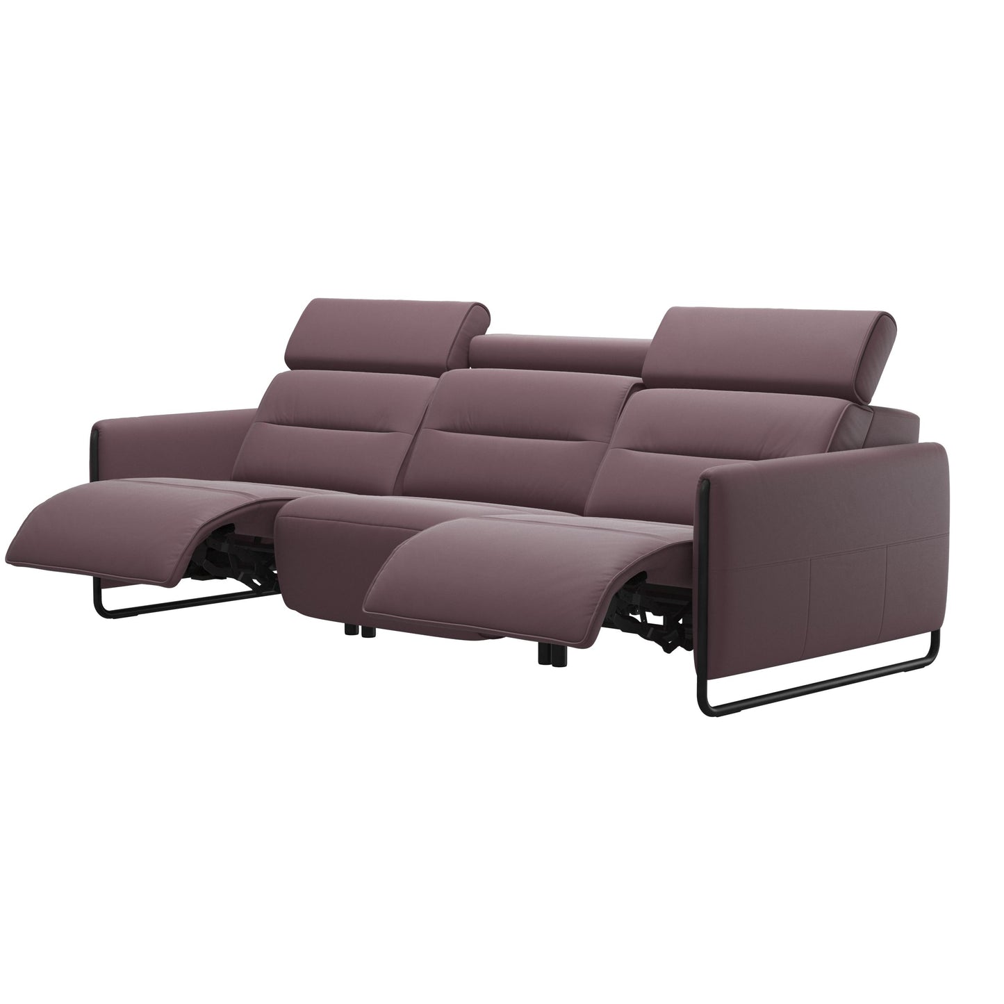 Stressless® emily steel 3 seater with 2 power pdp