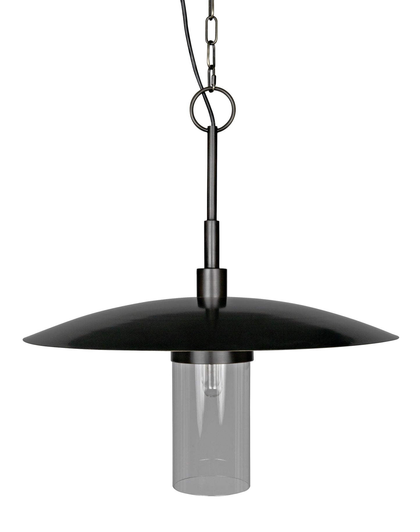 Anton pendant, metal with aged brass finish