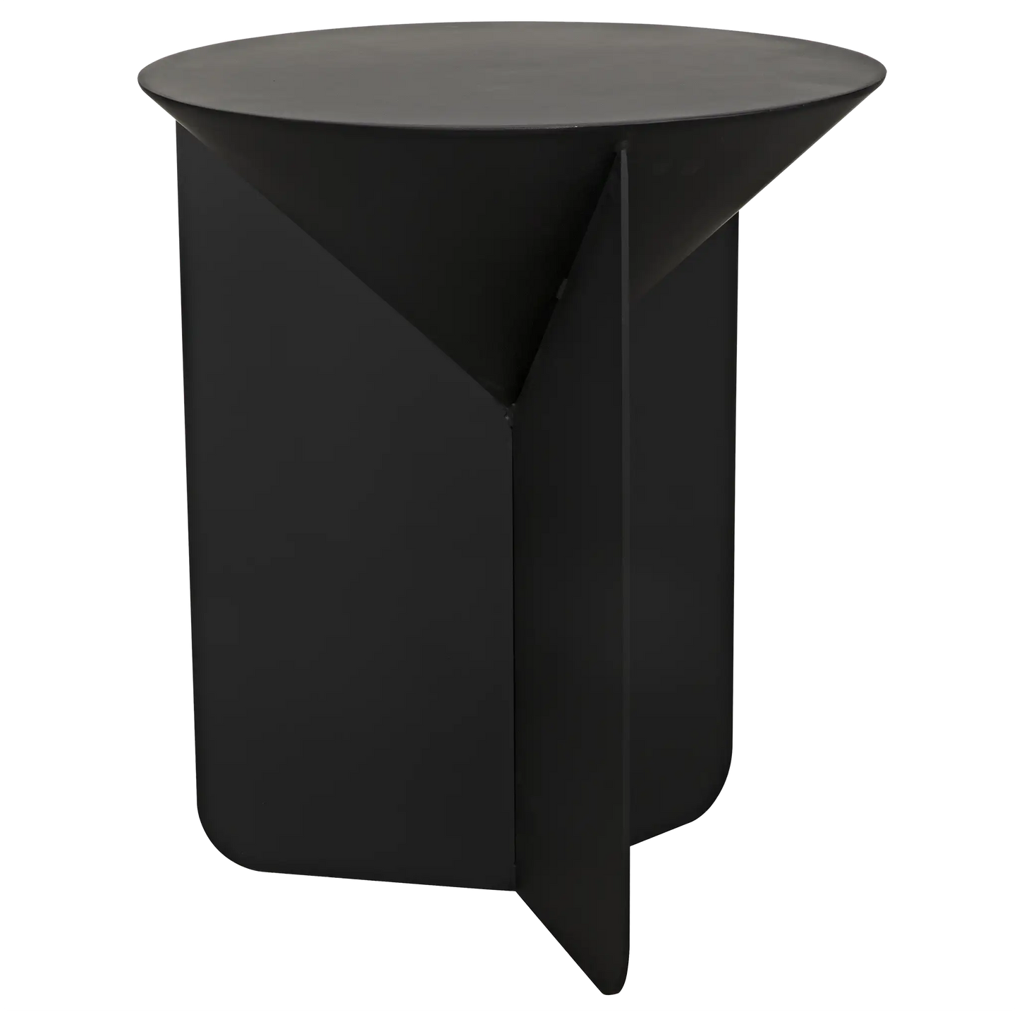 Lora side table, black steel