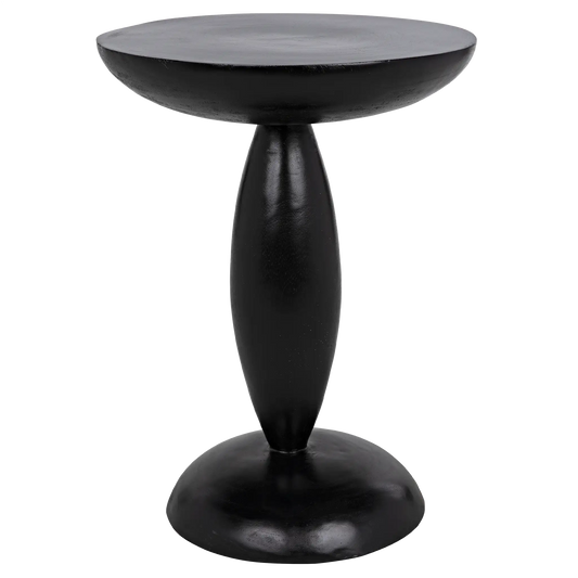 Adonis side table, hand rubbed black