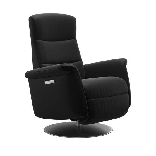 Stressless® mike (s) power with moon steel base