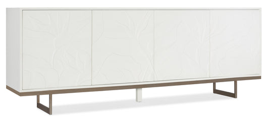 Melange passerine four door credenza