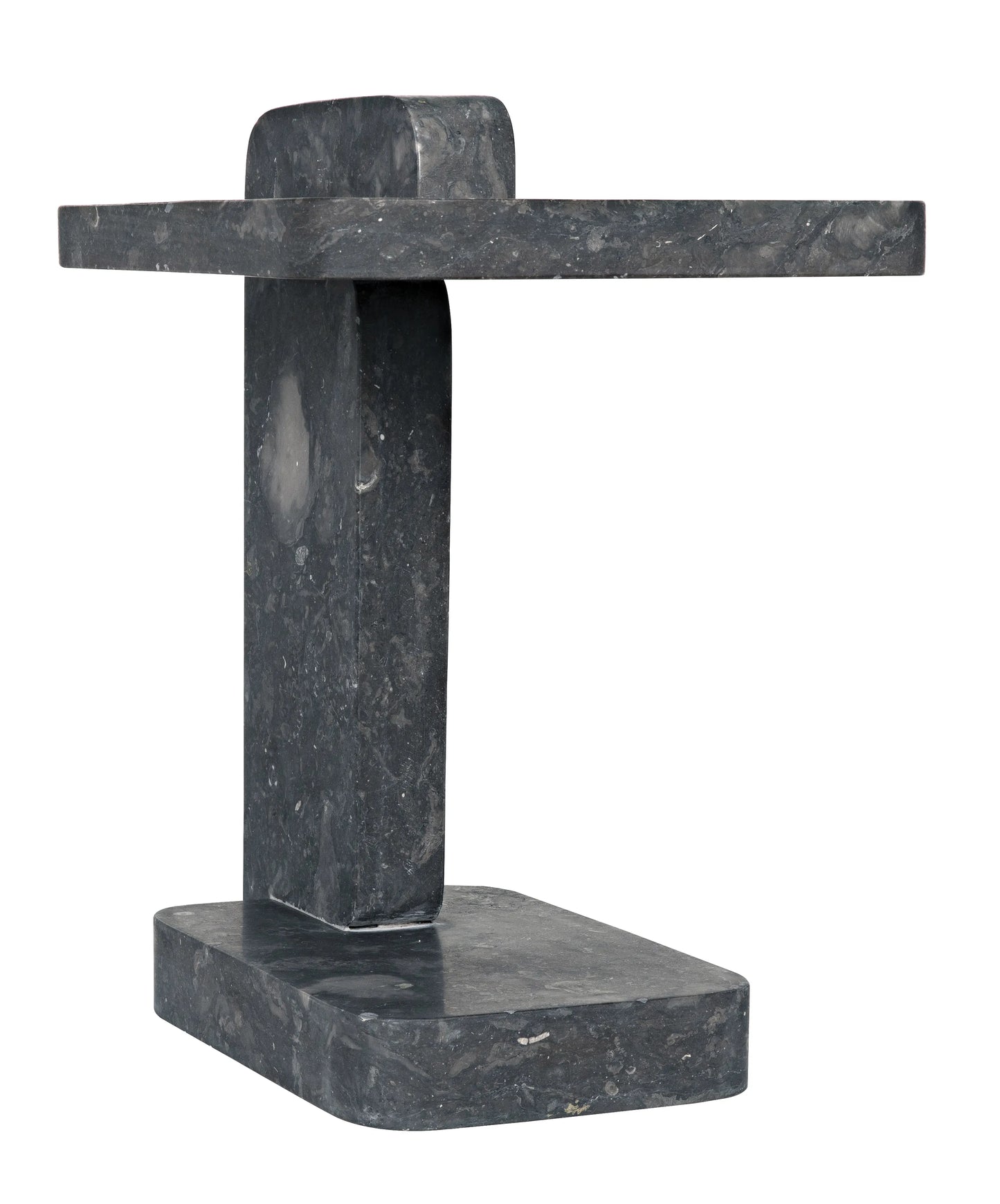 North side table, black marble