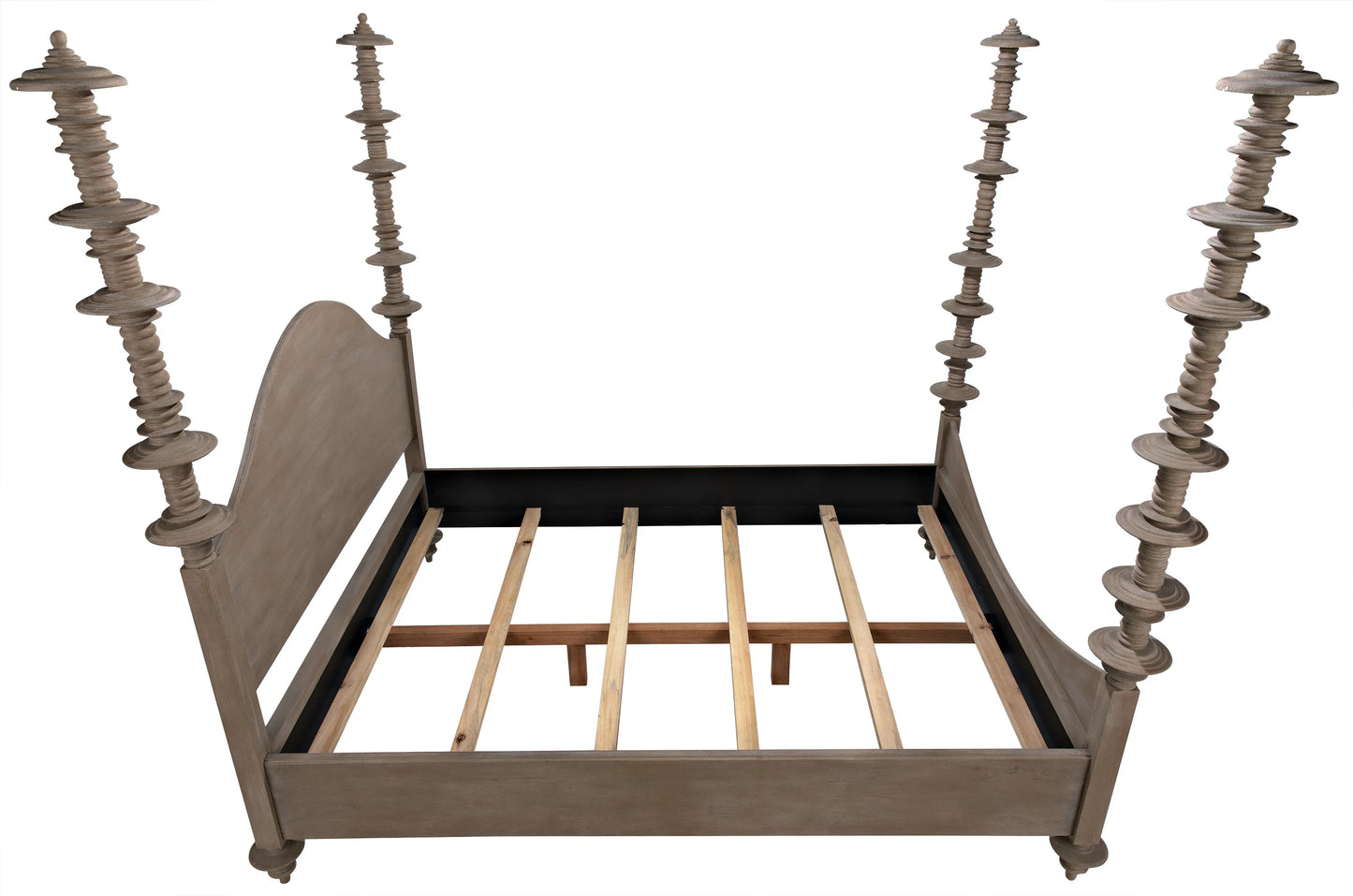 Ferrett bed, cal-king, weathered