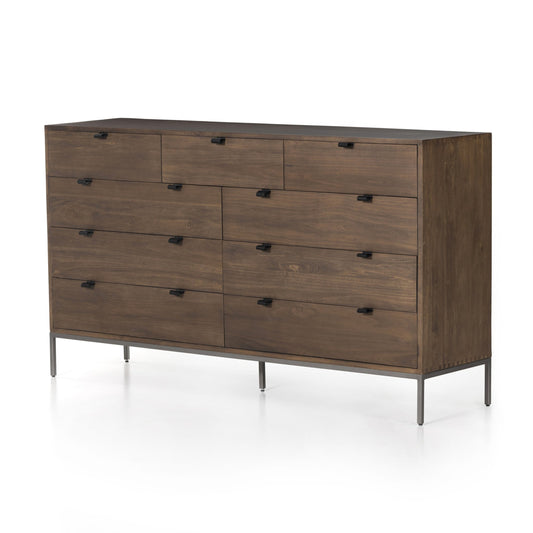 Trey 9 drawer dresser-auburn poplar