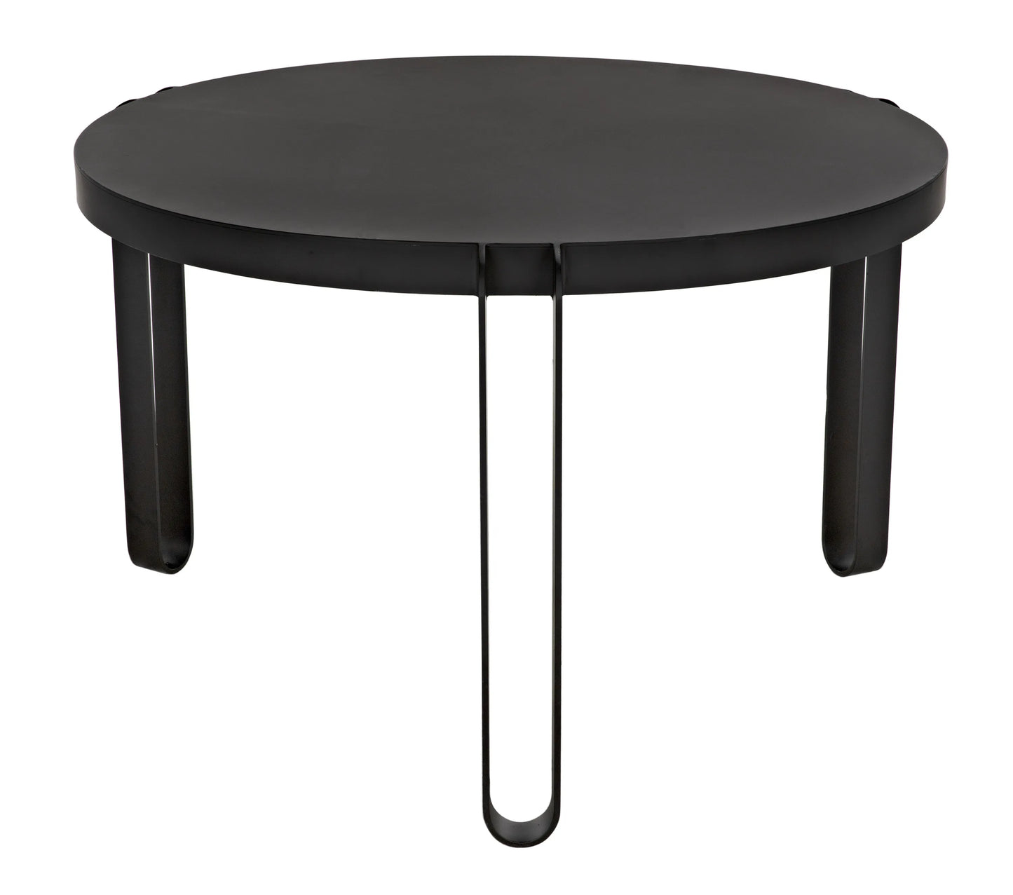 Marcellus dining table, 49", black metal