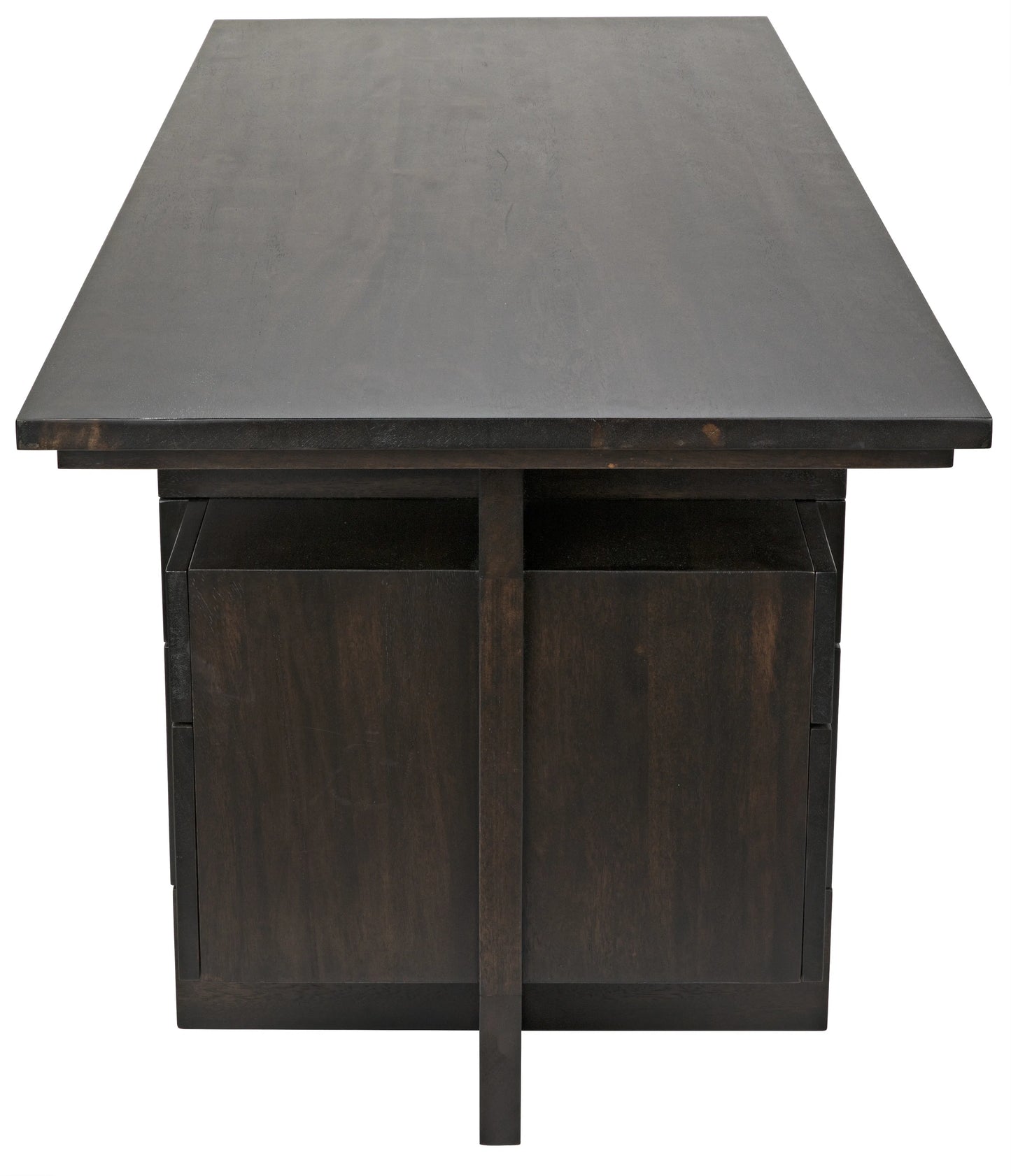 Bridge desk, ebony walnut