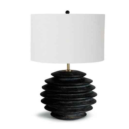 Accordion table lamp round