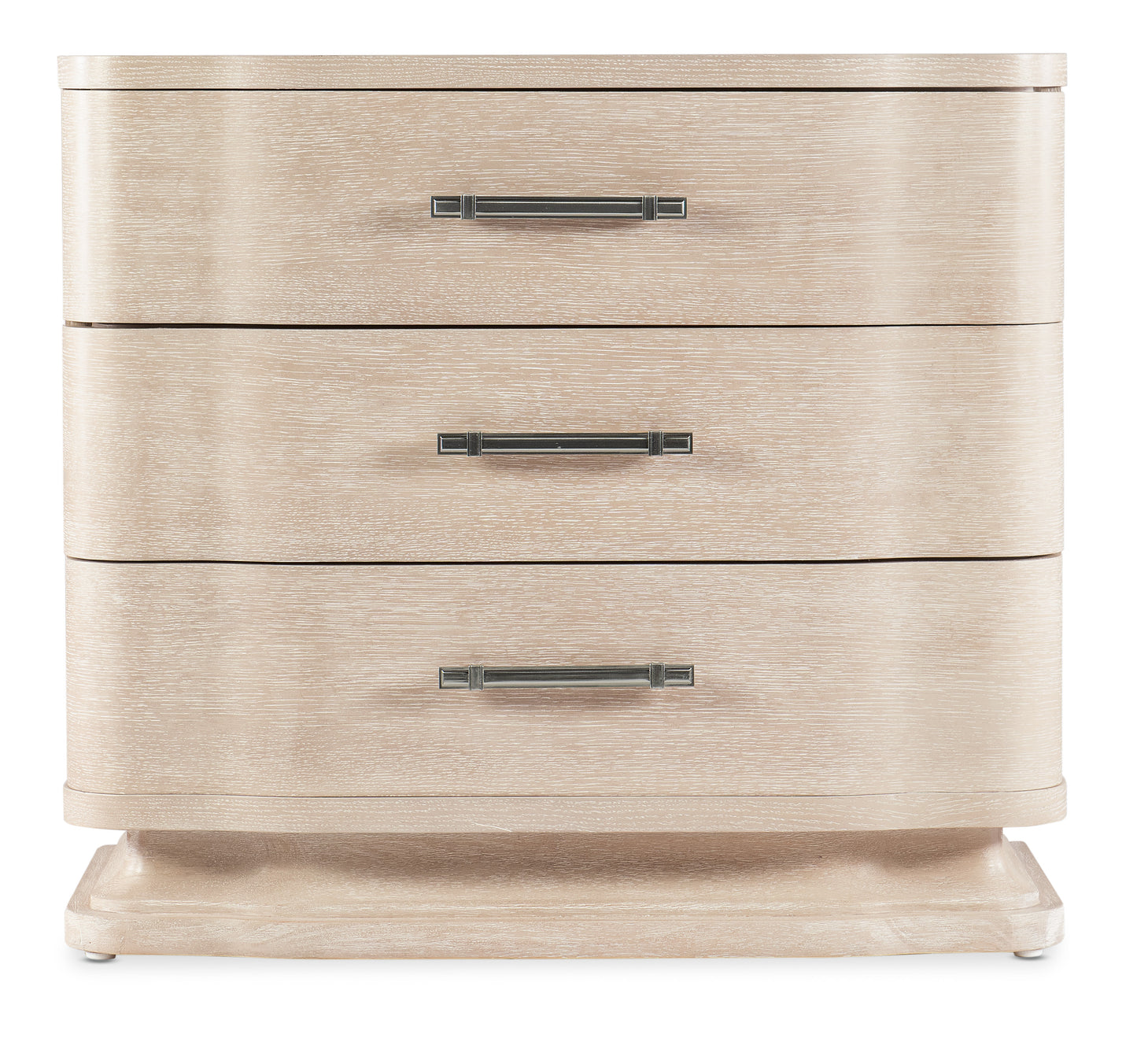 Nouveau chic three drawer nightstand