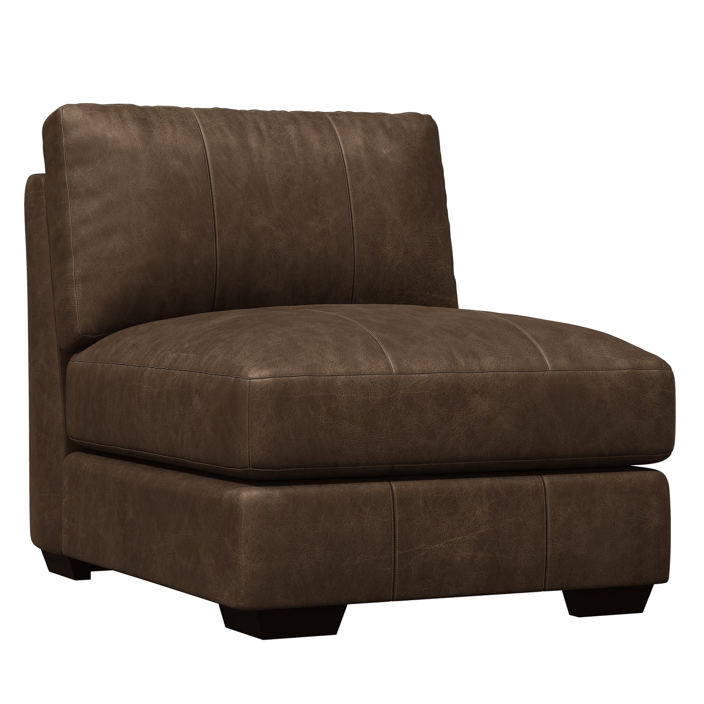 Dawkins leather armless chair