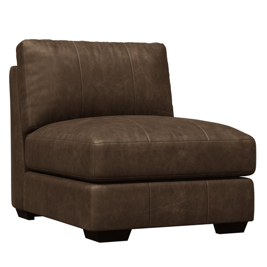 Dawkins leather armless chair