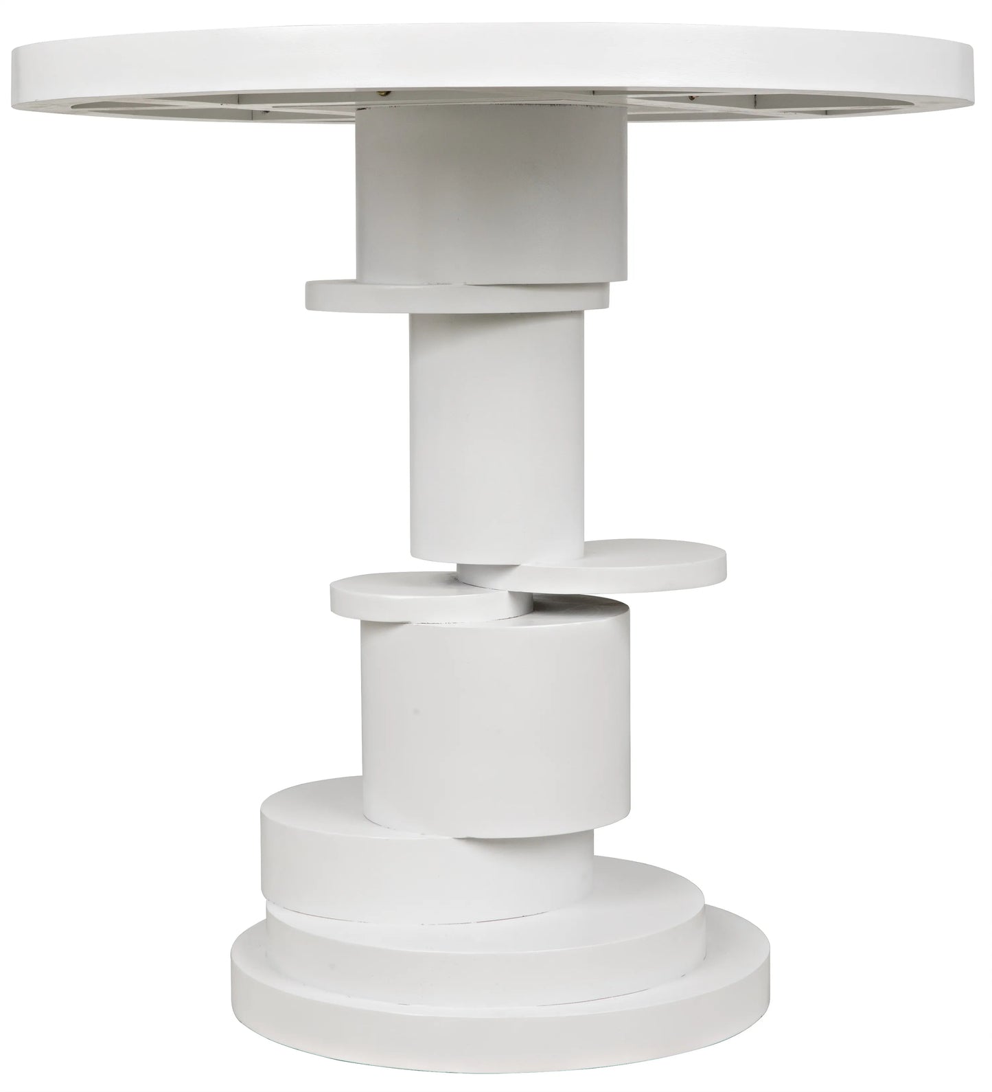 Hugo side table, solid white