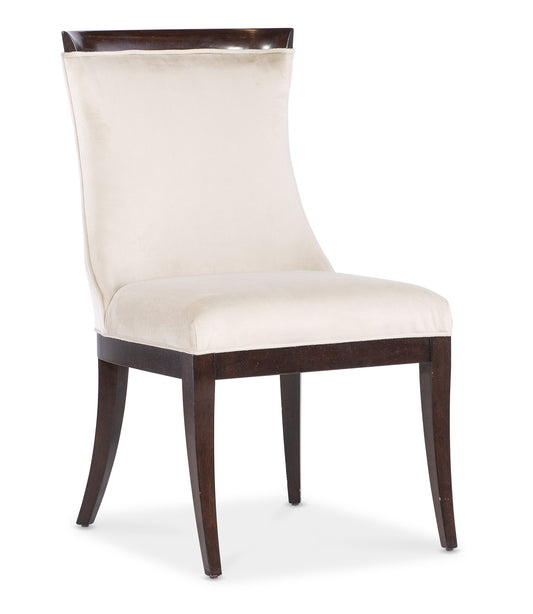 Bella donna upholstered side chair-2 per ctn/price ea