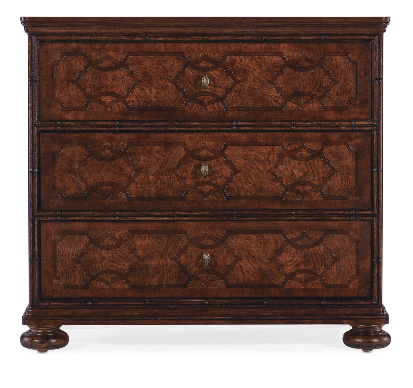 Charleston three-drawer nightstand