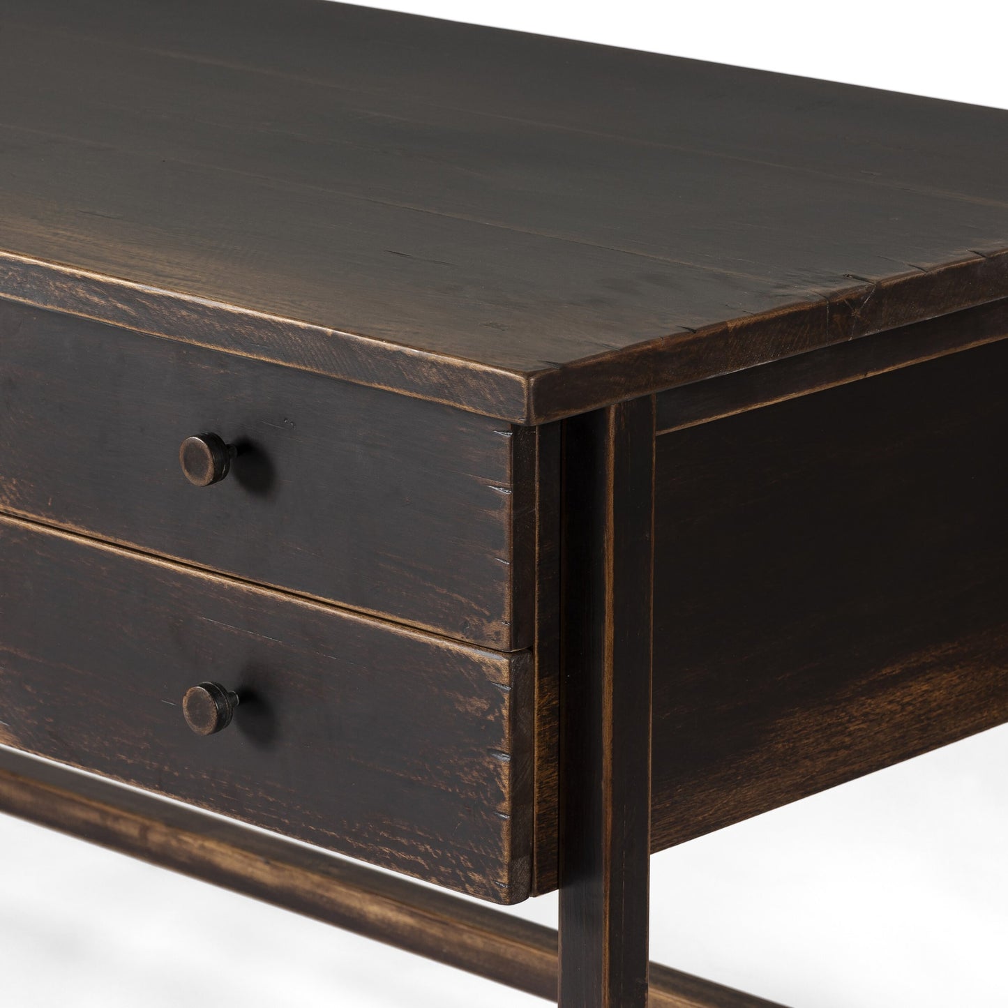 Reign desk-distressed walnut