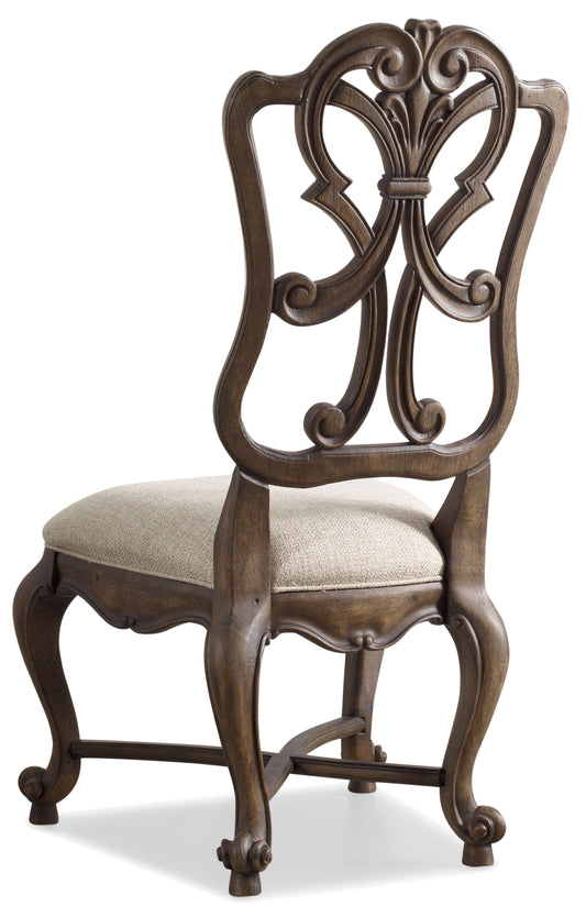 Rhapsody wood back side chair - 2 per carton/price ea