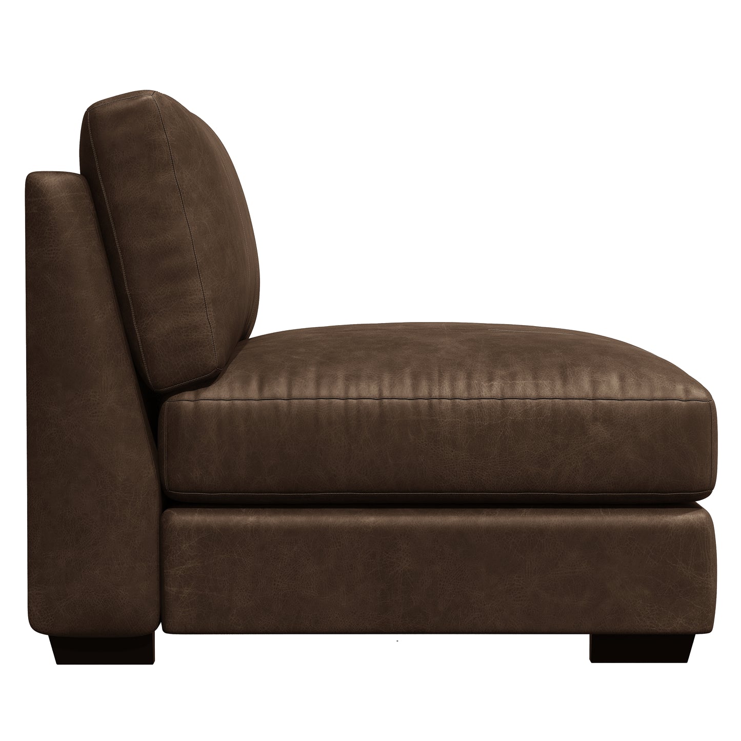 Dawkins leather armless chair