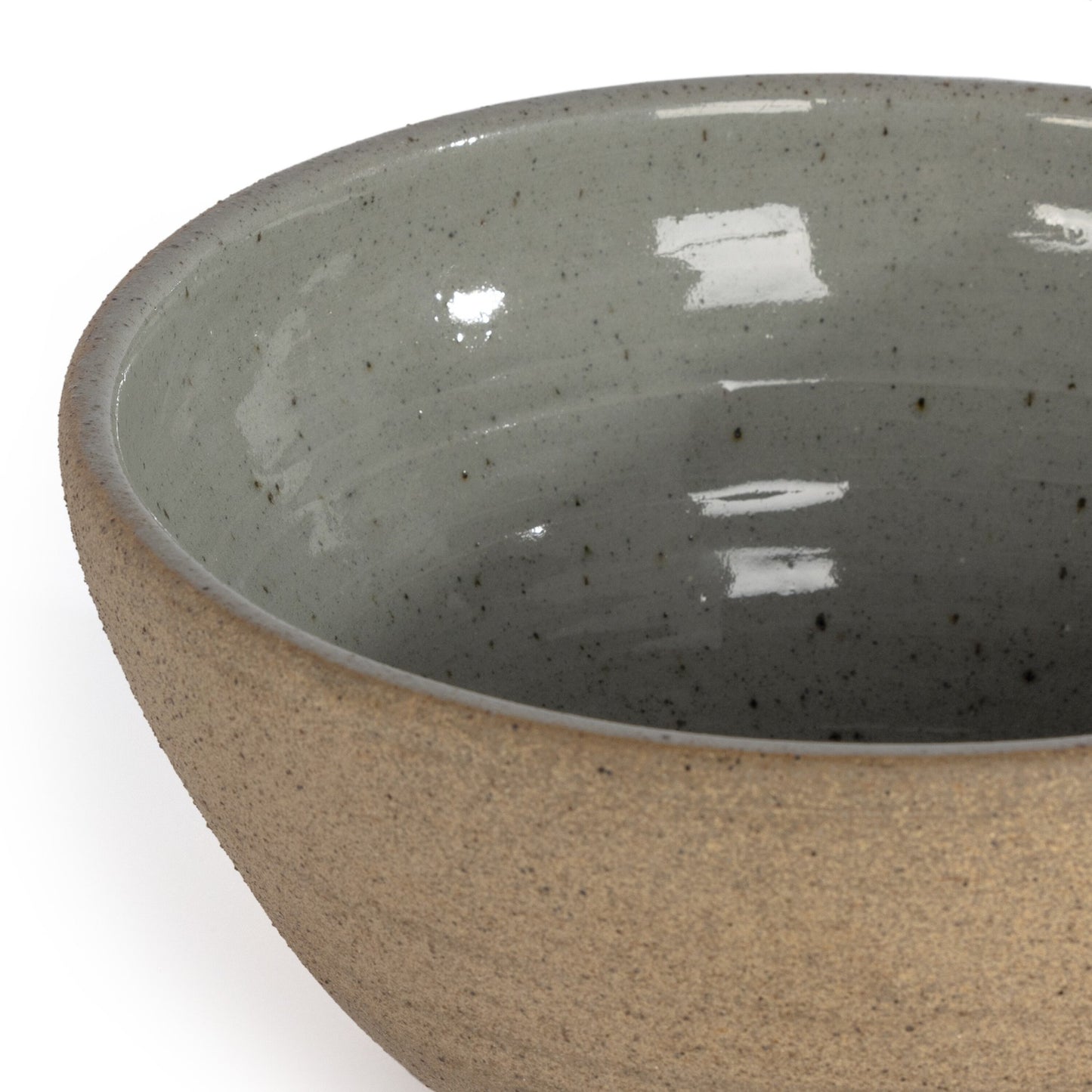 Nelo serving bowl-natural clay