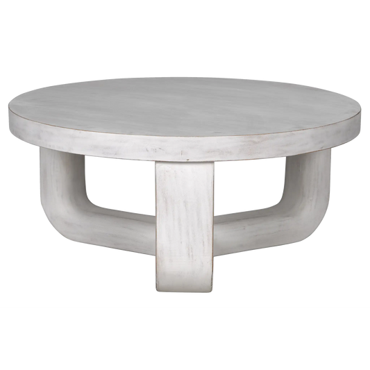 Joel coffee table, white wash